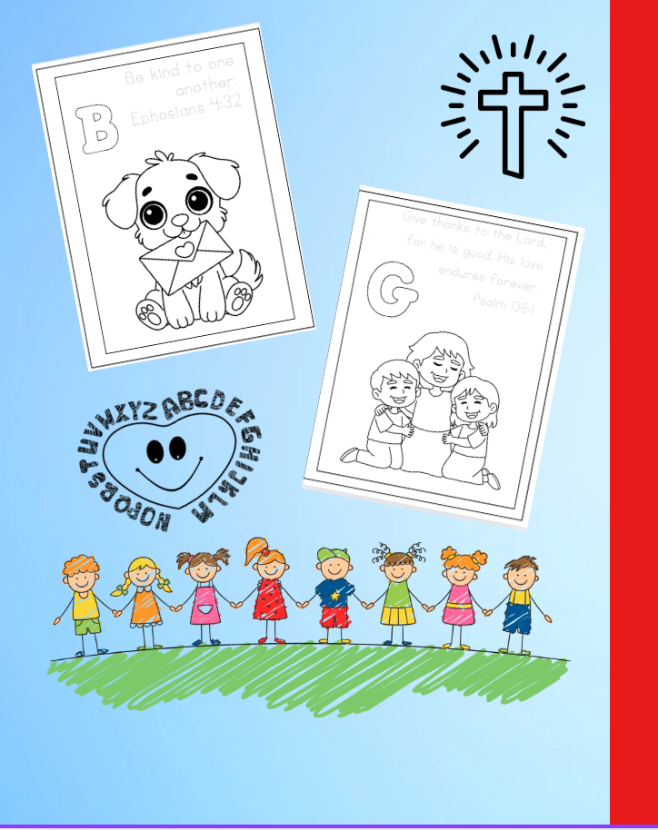 A to Z: God's Word in Color: Coloring Book for Kids
